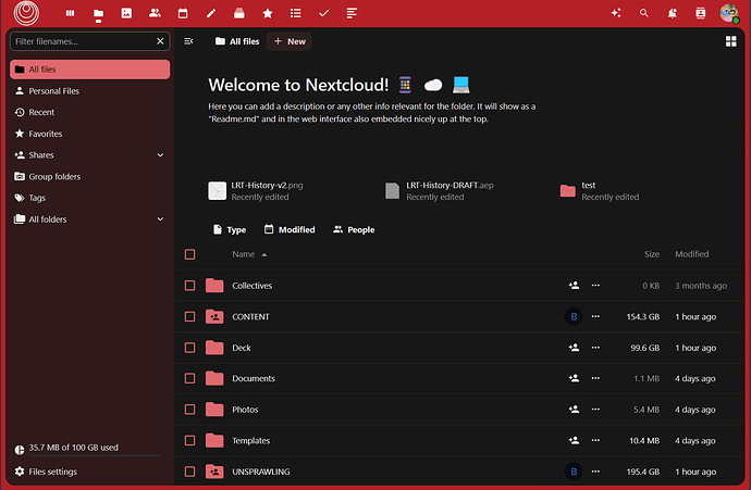 The "Files" tab.