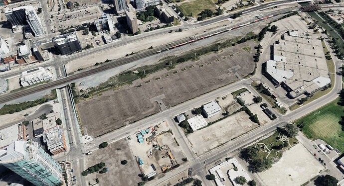 Google Earth imagery of the site