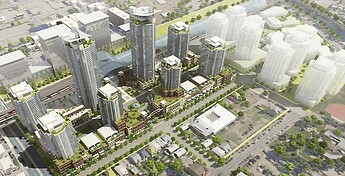 Rendering of the proposed development, IBI Group